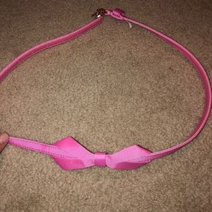 Lilly Pulitzer pink bow belt